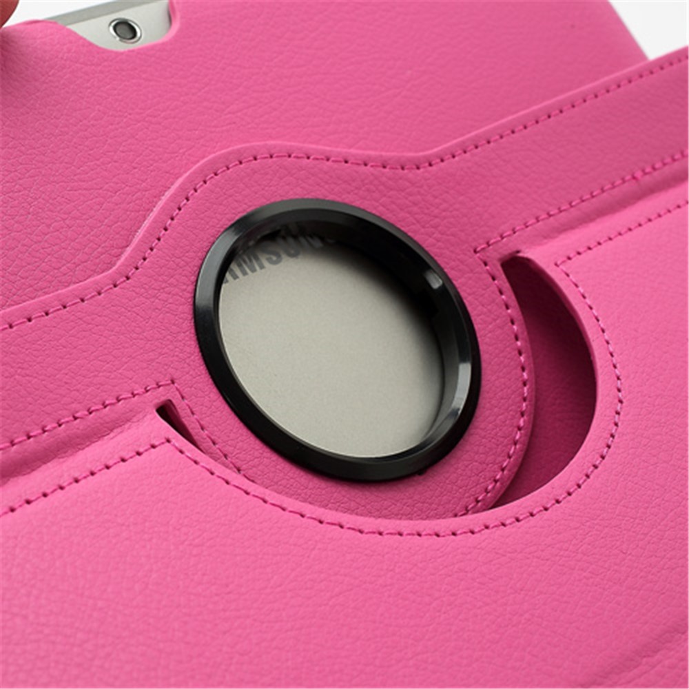 360 Degree Rotary Leather Case Stand for Samsung Galaxy Tab 2 10.1 P5100 P5110 P7500 P7510 - Rose-7