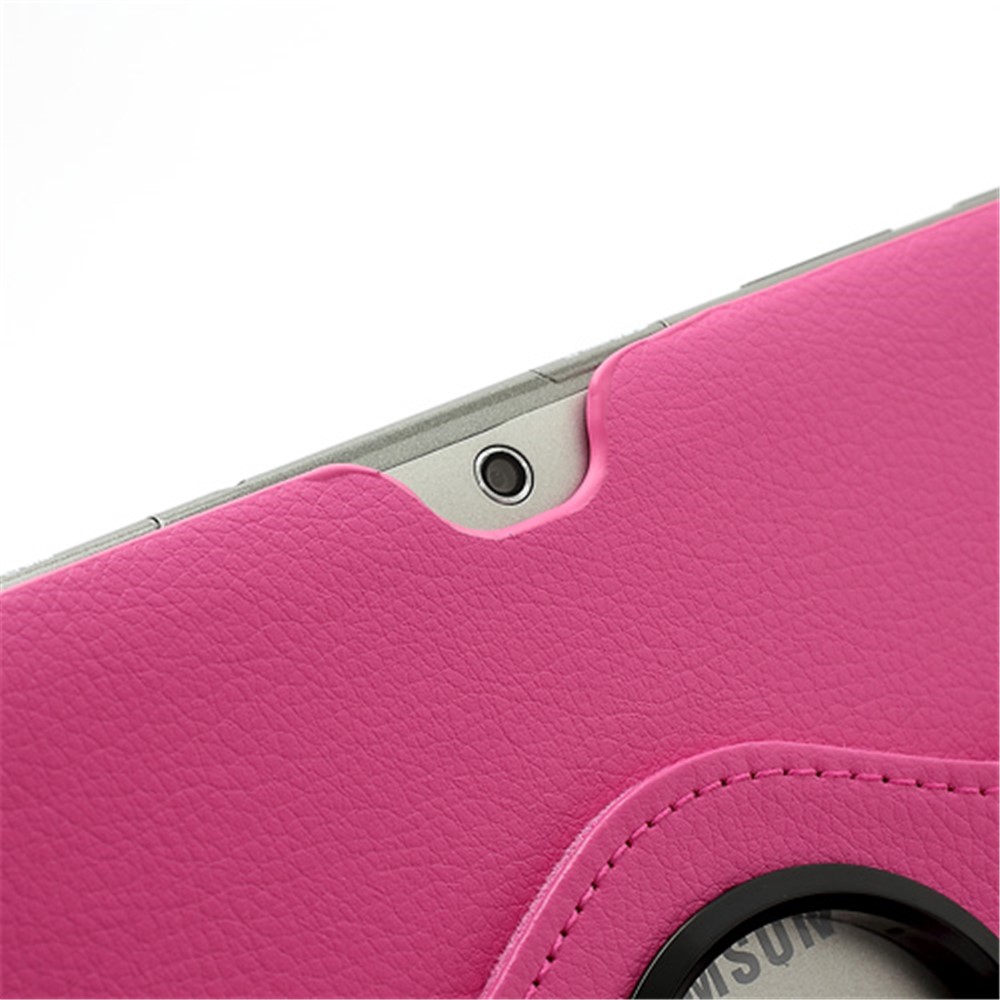 360 Degree Rotary Leather Case Stand for Samsung Galaxy Tab 2 10.1 P5100 P5110 P7500 P7510 - Rose-8