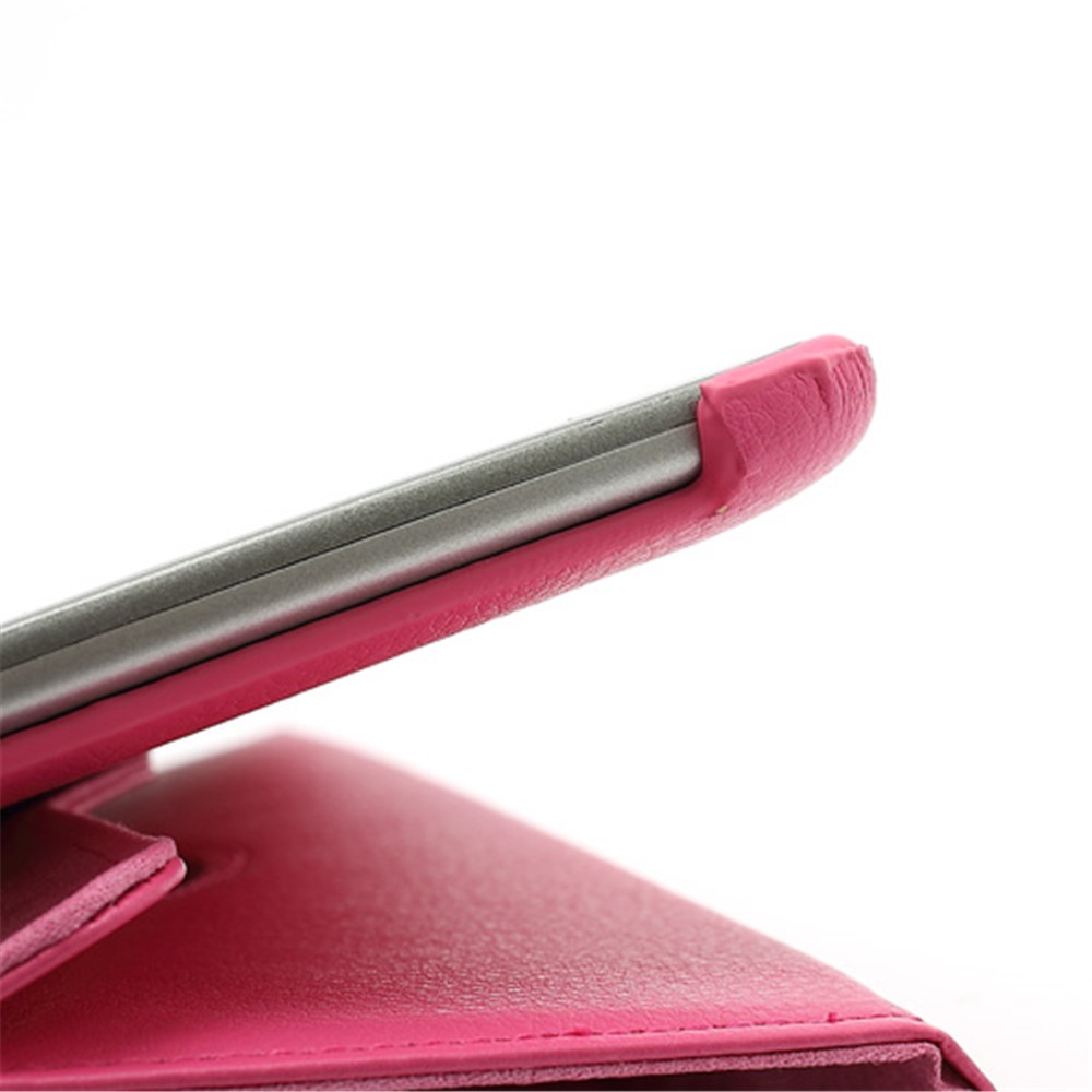 360 Degree Rotary Leather Case Stand for Samsung Galaxy Tab 2 10.1 P5100 P5110 P7500 P7510 - Rose-9