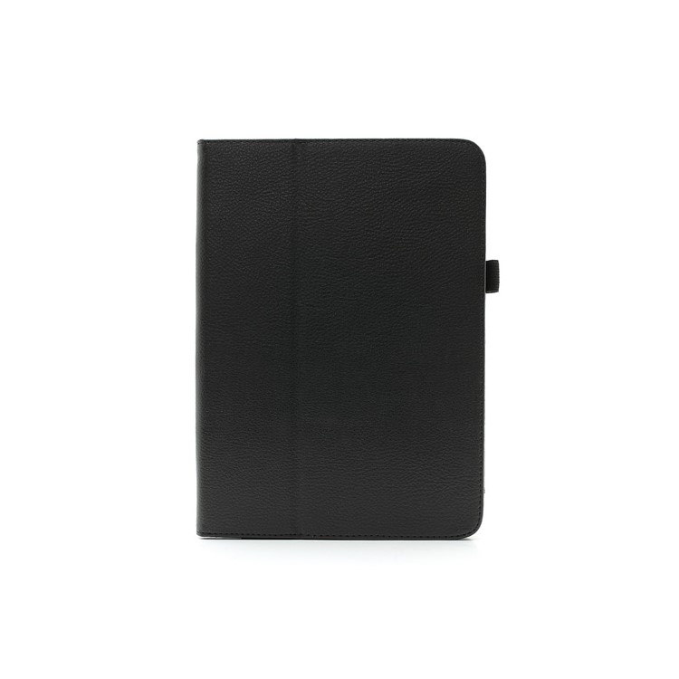 Black Litchi Leather Stand Case for Samsung Galaxy Tab 3 10.1 P5200 P5210-2