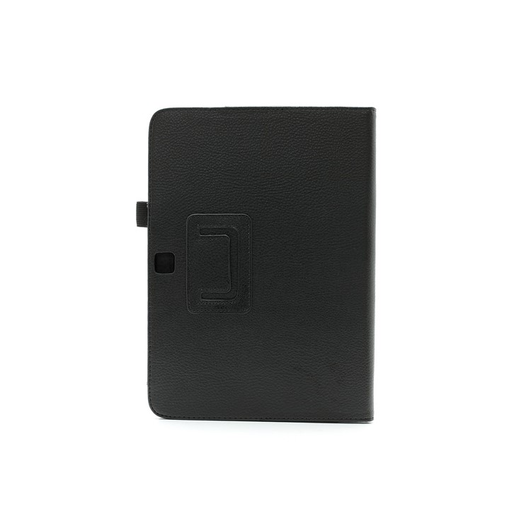 Black Litchi Leather Stand Case for Samsung Galaxy Tab 3 10.1 P5200 P5210-3