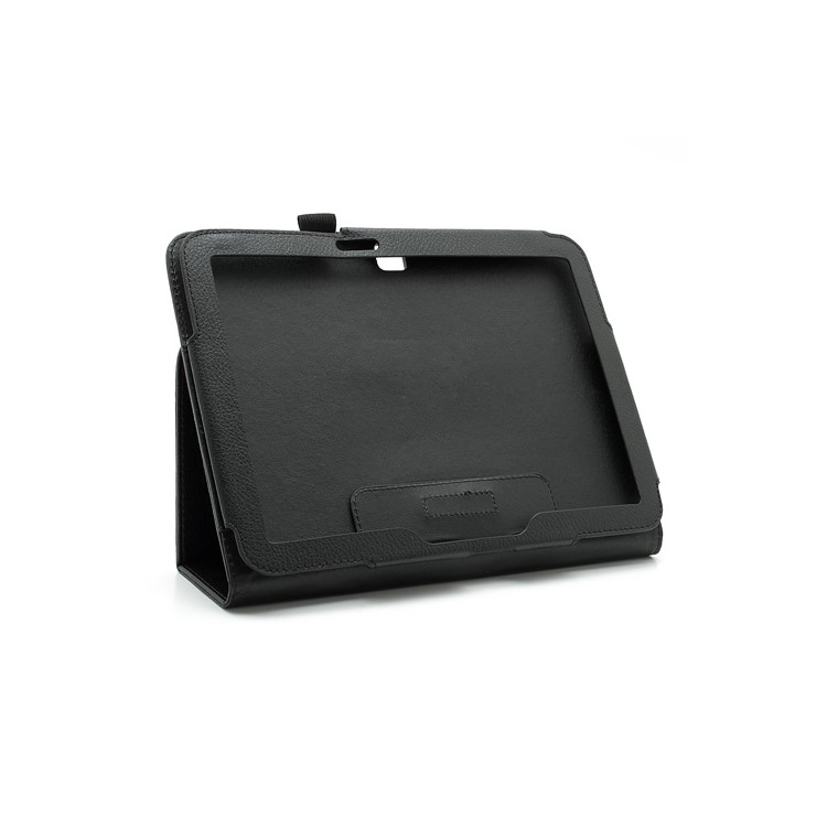 Black Litchi Leather Stand Case for Samsung Galaxy Tab 3 10.1 P5200 P5210-4