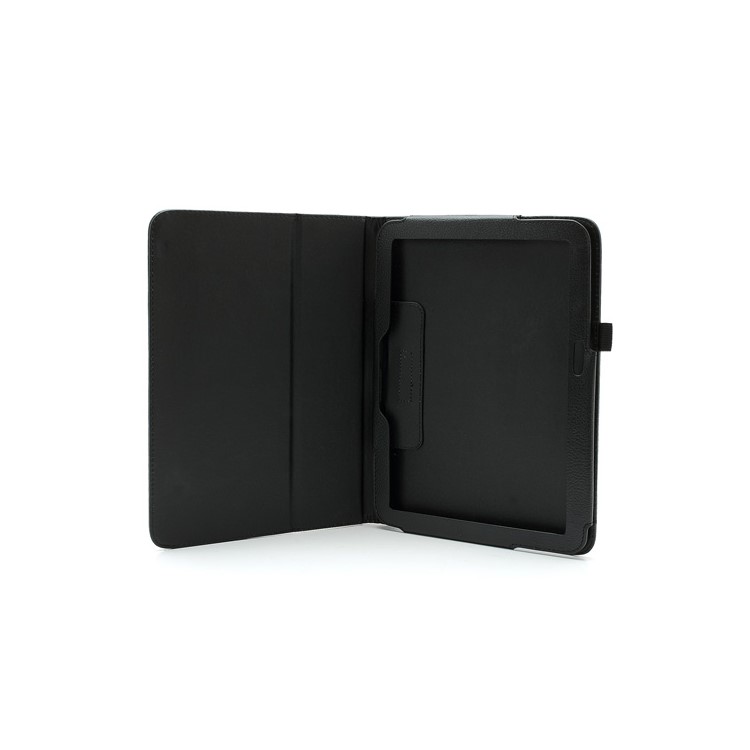 Black Litchi Leather Stand Case for Samsung Galaxy Tab 3 10.1 P5200 P5210-5