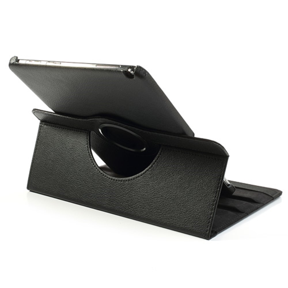 360 Rotary Litchi Grain Leather Cover w/ Stand for Samsung Galaxy Note 10.1 (2014 Edition) SM-P600 - Black-3