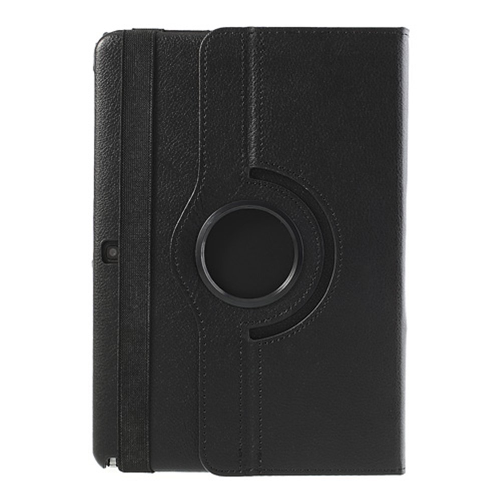 360 Rotary Litchi Grain Leather Cover w/ Stand for Samsung Galaxy Note 10.1 (2014 Edition) SM-P600 - Black-4