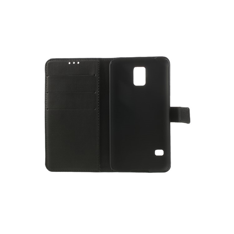 Retro Style Wallet Leather Stand Case Cover for Samsung Galaxy S5 G900F - Black-7