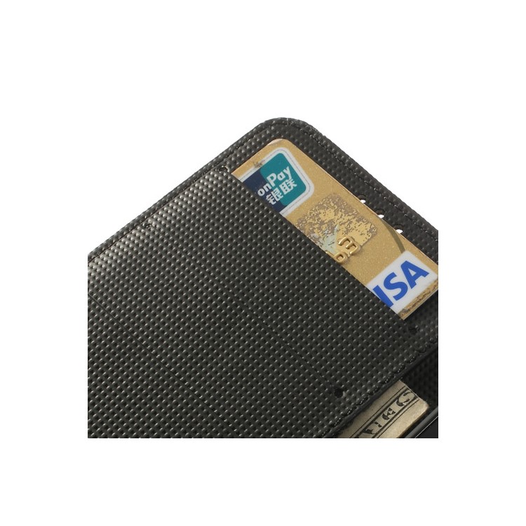 Retro Style Wallet Leather Stand Case Cover for Samsung Galaxy S5 G900F - Black-8