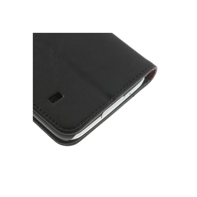 Crazy Horse Card Slots Leather Case for Samsung Galaxy S5 G900 w/ Stand - Black-10