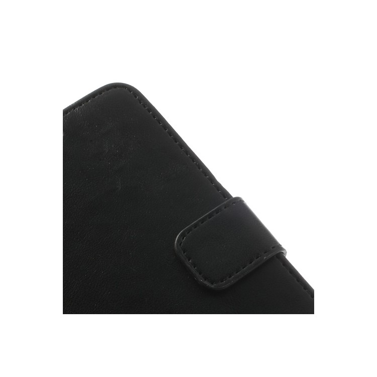 Crazy Horse Card Slots Leather Case for Samsung Galaxy S5 G900 w/ Stand - Black-8
