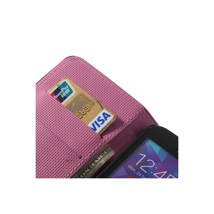 For Samsung Galaxy S5 G900 Beautiful Lotus Flower Wallet Leather Phone Case-10