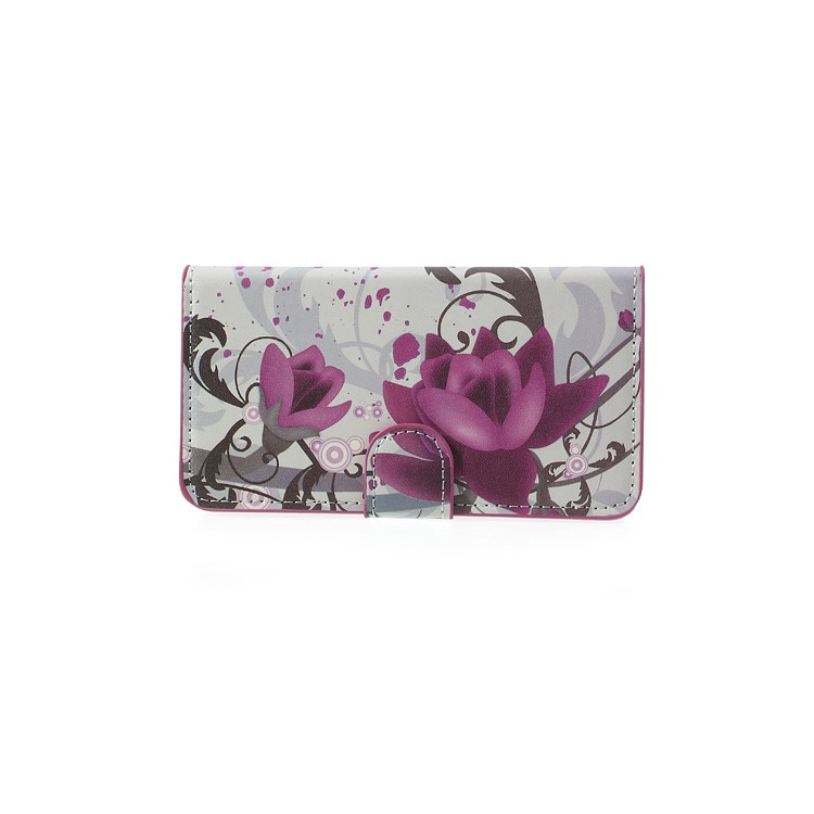 For Samsung Galaxy S5 G900 Beautiful Lotus Flower Wallet Leather Phone Case-4