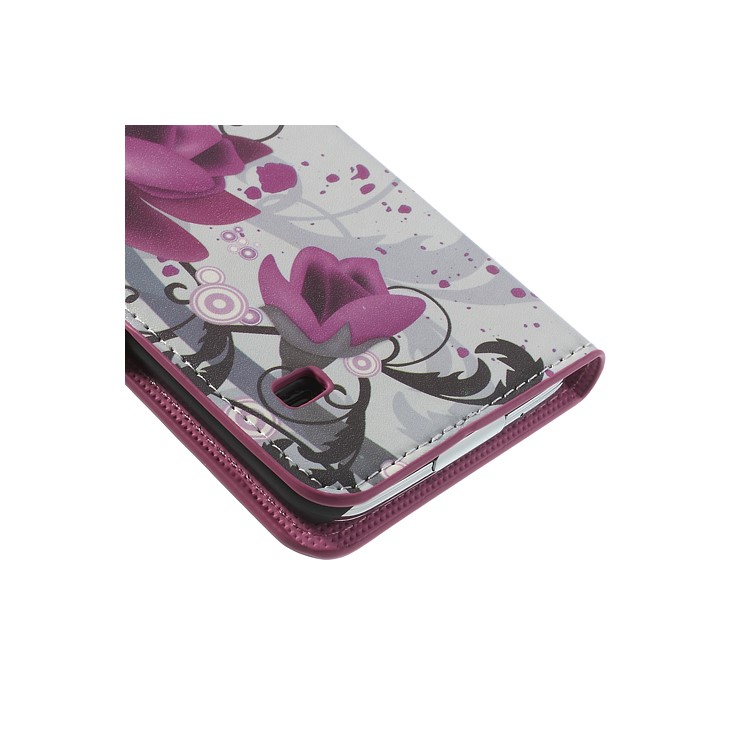 For Samsung Galaxy S5 G900 Beautiful Lotus Flower Wallet Leather Phone Case-9