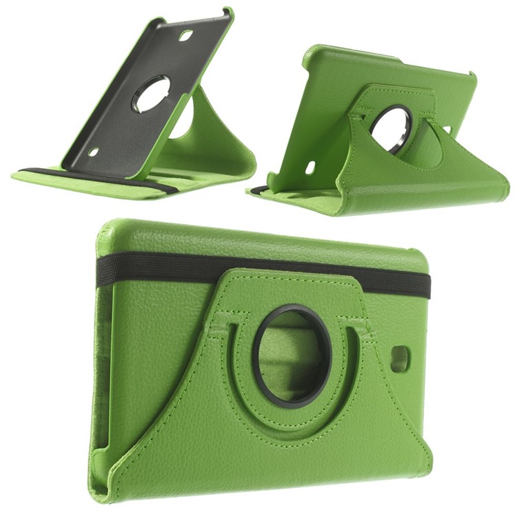 

Green 360 Swivel Stand Lychee Leather Tablet Case for Samsung Galaxy Tab 4 7.0 T230 T231 T235