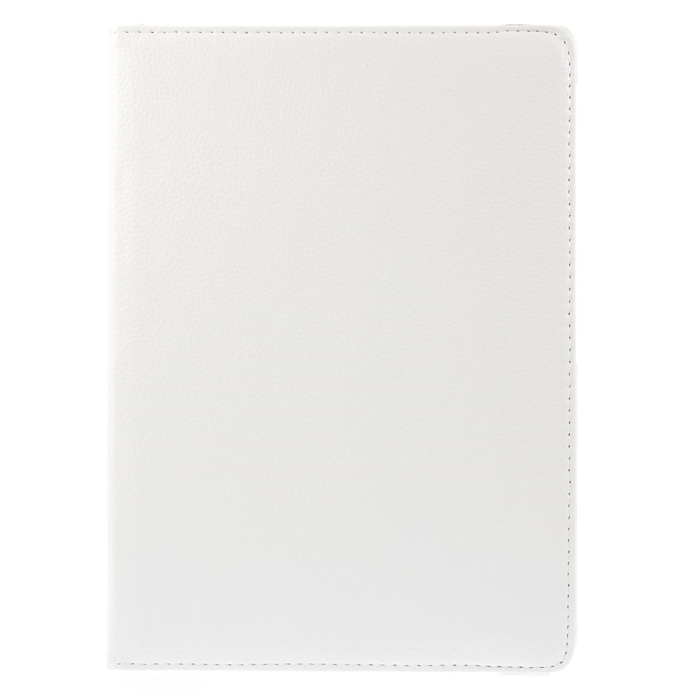 Cubierta de Cuero Inteligente Litchi de Soporte Rotativo Para Samsung Galaxy Tab S 10.5 T800 - Blanco