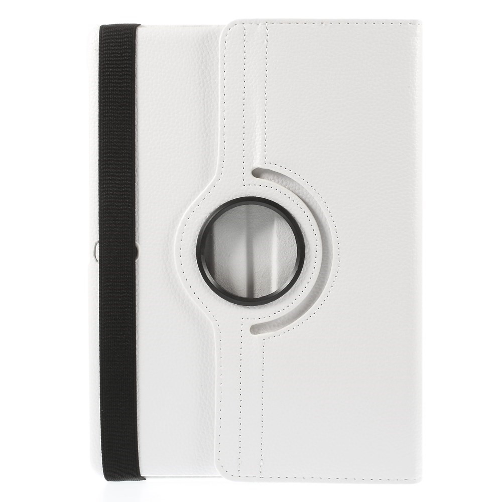 Rotary Stand Litchi Grain Leather Cover for Samsung Galaxy Tab S 10.5-inch SM-T800 - White-3