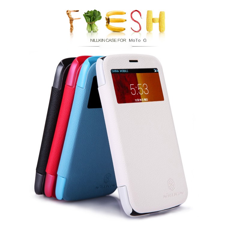 nillkin fresh series window view smart leather for motorola moto g dvx xt1032 tvc nillkin fresh series window view smart leather for motorola moto g dvx xt1032 tvc