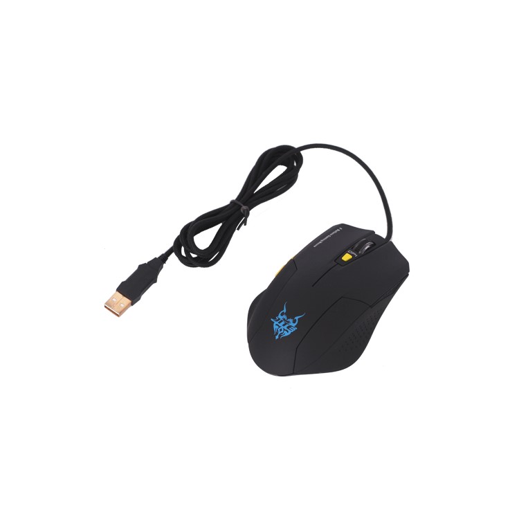 Best Discount of Blue Light 6 Buttons Optical USB Gaming Mouse - Black 2042 TVC-Mall
