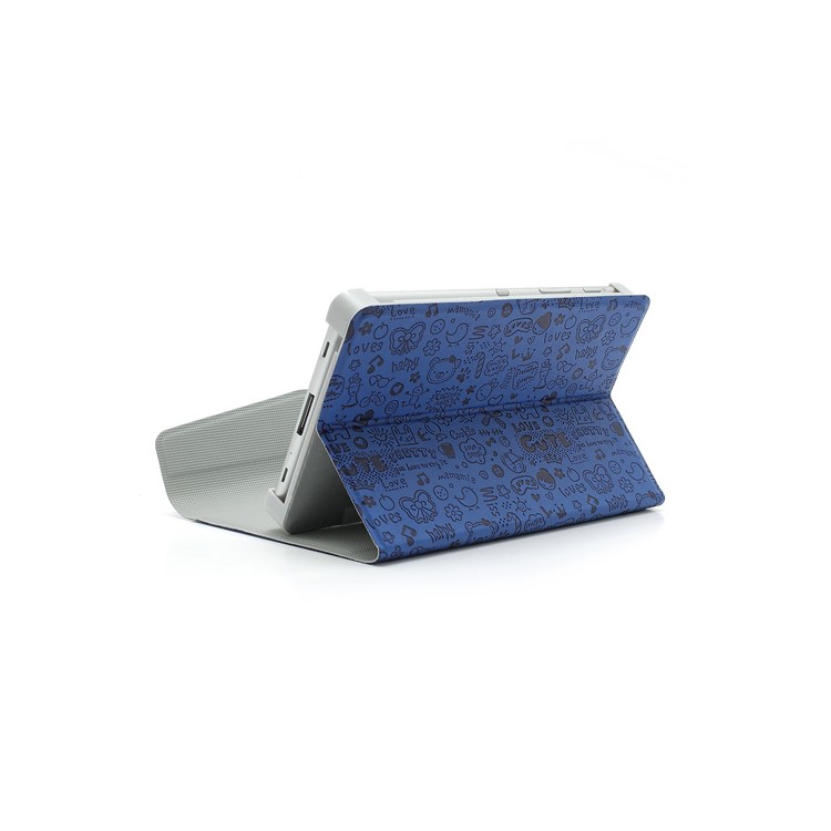 Blue Cute Cartoon 7-inch Tablet PC Magnetic Leather Case Stand Holder-6