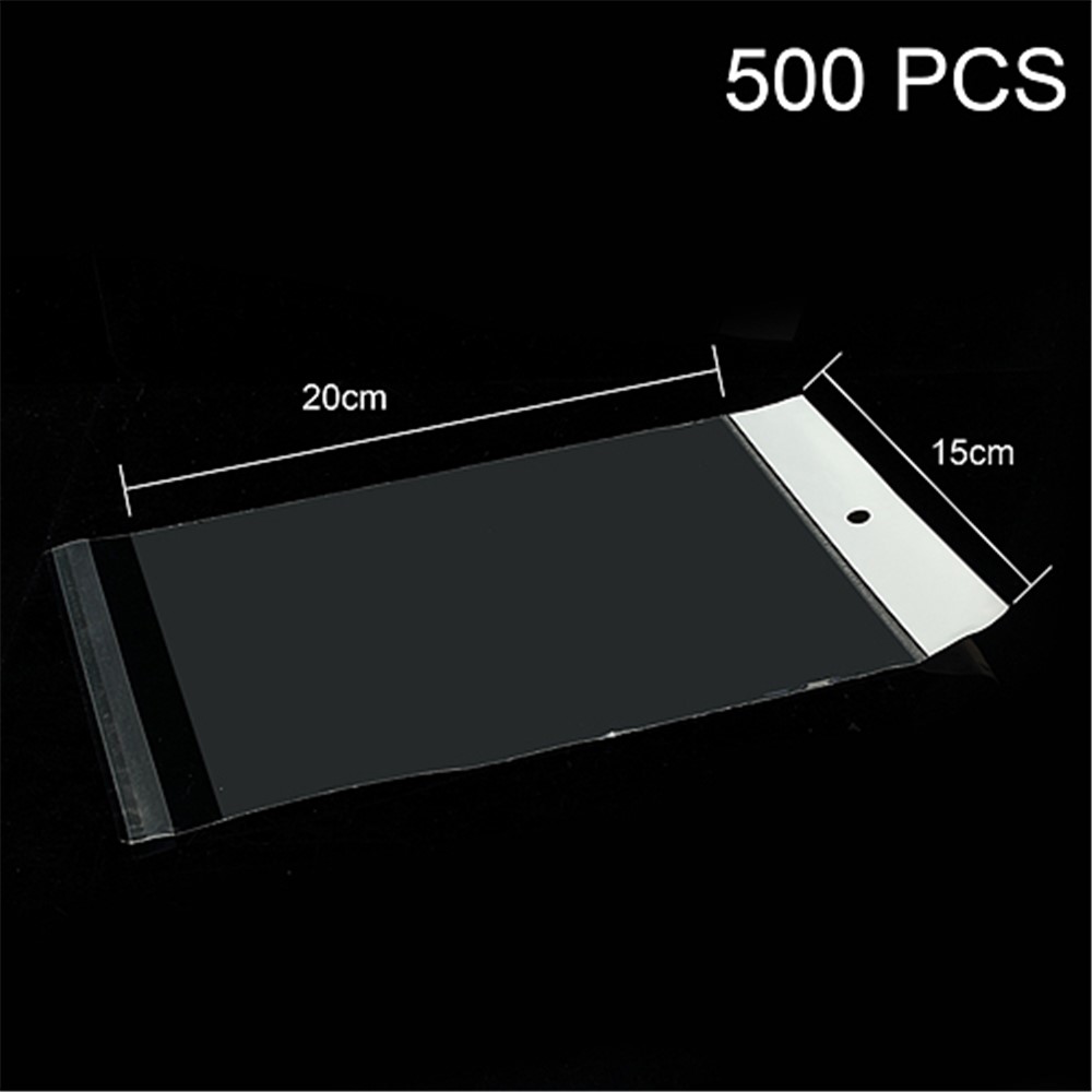 500pcs/lot Transparent PE Package Bag for Samsung Galaxy Tab 7.0, Size: 20cm x 15cm-1