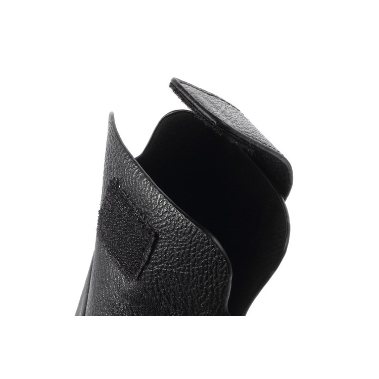 Black Card Slot Leather Pouch Case for Samsung Galaxy S5 G900 I9200 I9150 I9152 N7100 N9000 Etc, Size: 17.8 x 10.5cm-8