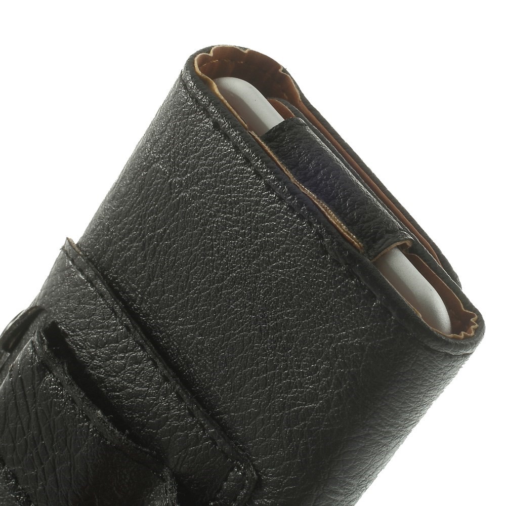 Horizontal Litchi Skin Leather Holster Pouch Case for iPhone 6 4.7 inch Samsung S4 / S3, Size: 140 x 72 x 17mm-6