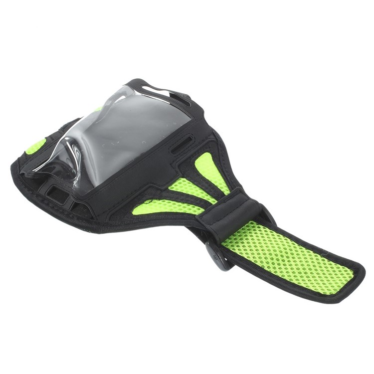 Green Sweat-absorbent Mesh Gym Sports Armband Case for iPhone 6 4.7 inch / Samsung Galaxy S5 G900 / S4 I9500 Etc.-5