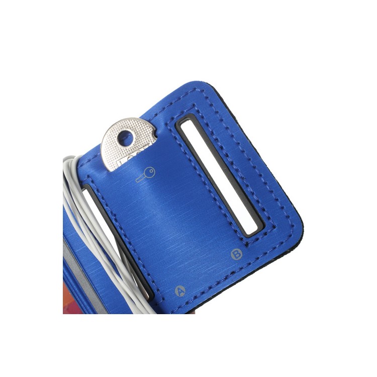 Running Jogging Sports Gym Armband Pouch Case for Samsung Galaxy S5 G900 - Dark Blue-8