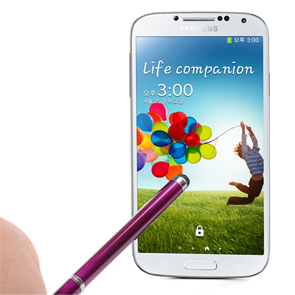 Purple Ball Point Pen Stylus for iPad iPhone Samsung with Capacitive Touch Screen-4