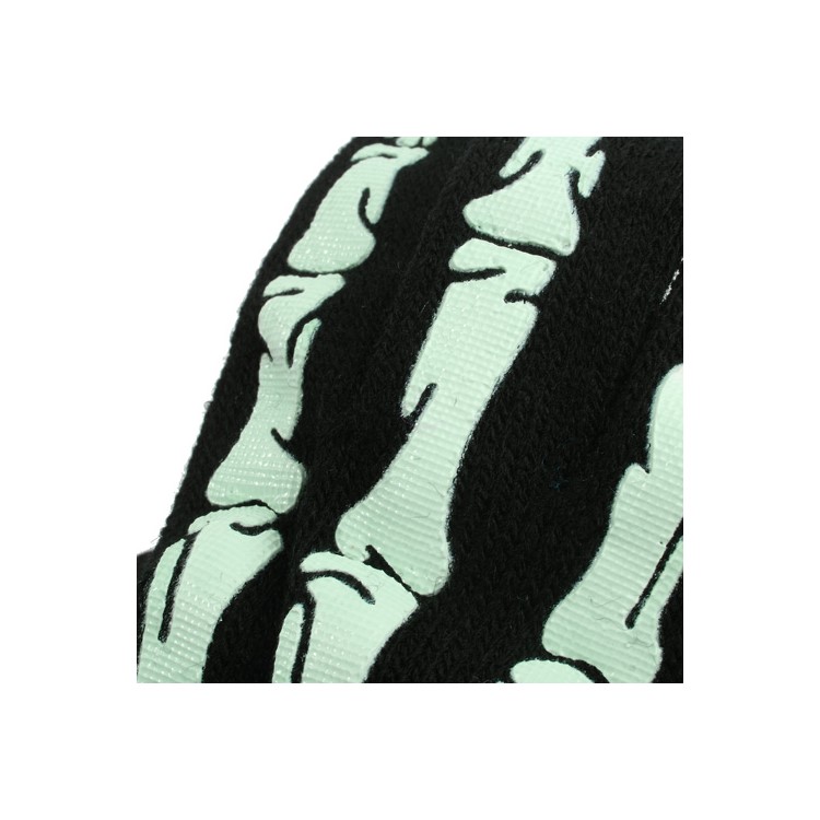 Skeleton Unisex Capacitive Touch Screen Knit Warm Gloves for iPhone iPad iPod Samsung HTC - Black / Green-4