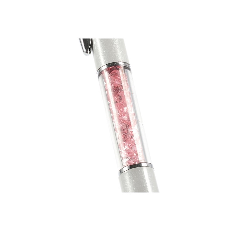 Pink Crystal Rhinestone 2 in 1 Ballpoint Pen & Stylus Touch Pen for iPhone iPad Samsung HTC LG Nokia-6