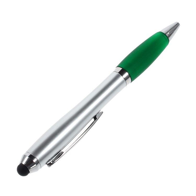 2-in-1 Capacitive Screen Stylus Touch Pen + Ballpoint Pen for iPhone iPad Samsung Sony HTC etc - Green-2