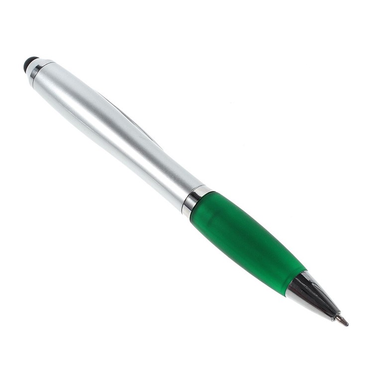 2-in-1 Capacitive Screen Stylus Touch Pen + Ballpoint Pen for iPhone iPad Samsung Sony HTC etc - Green-3