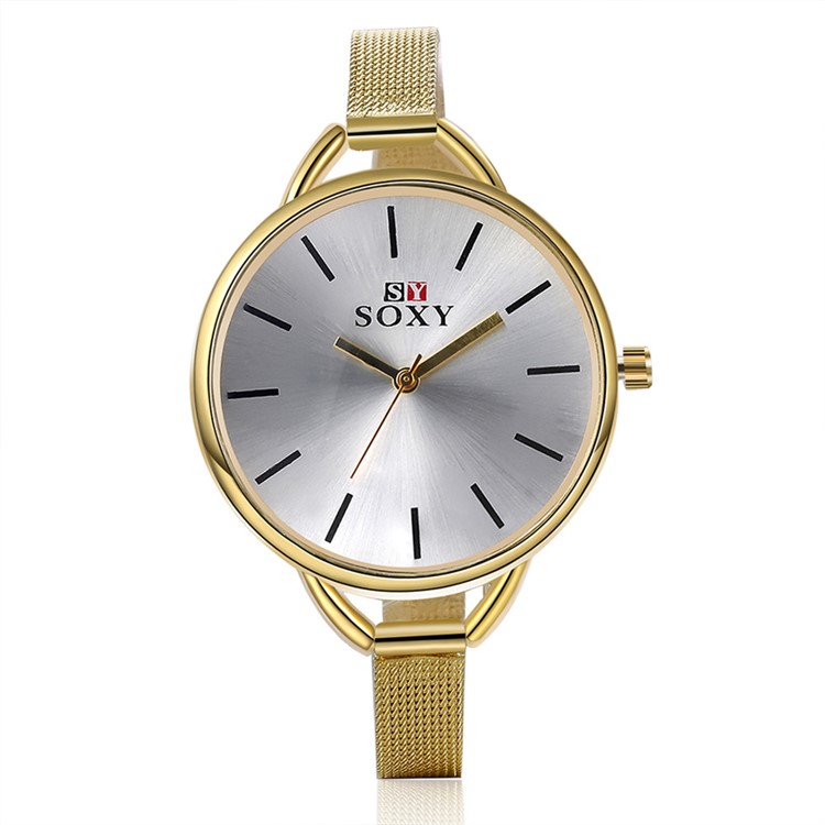 Fashion Wrist Watch Quartz Watch Alloy Band - Gold / Silver-1