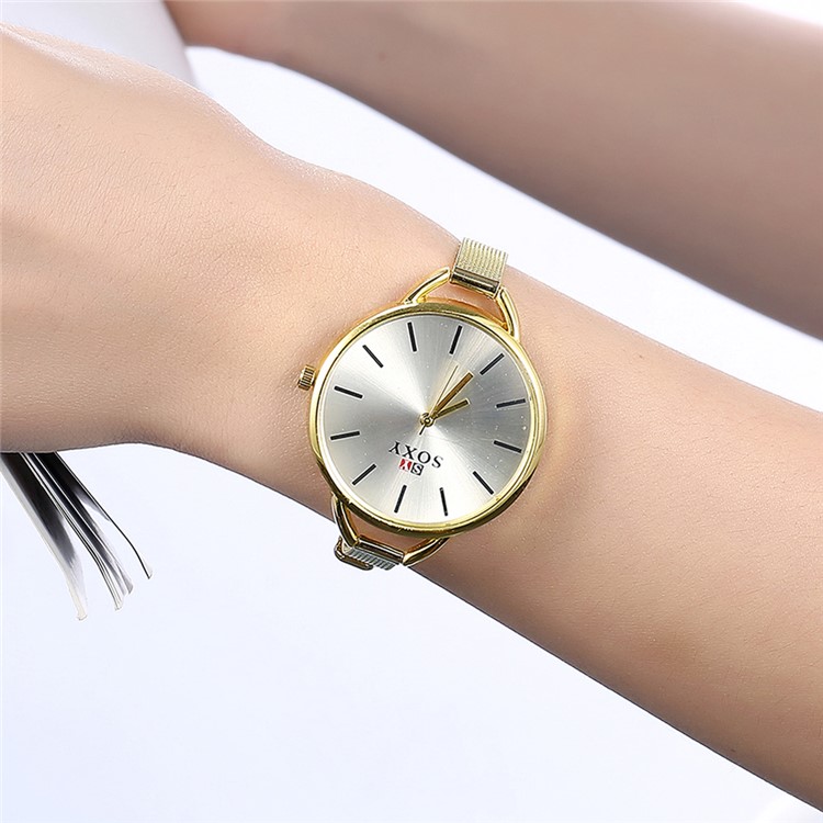 Fashion Wrist Watch Quartz Watch Alloy Band - Gold / Silver-2
