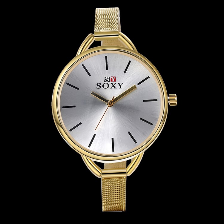 Fashion Wrist Watch Quartz Watch Alloy Band - Gold / Silver-8