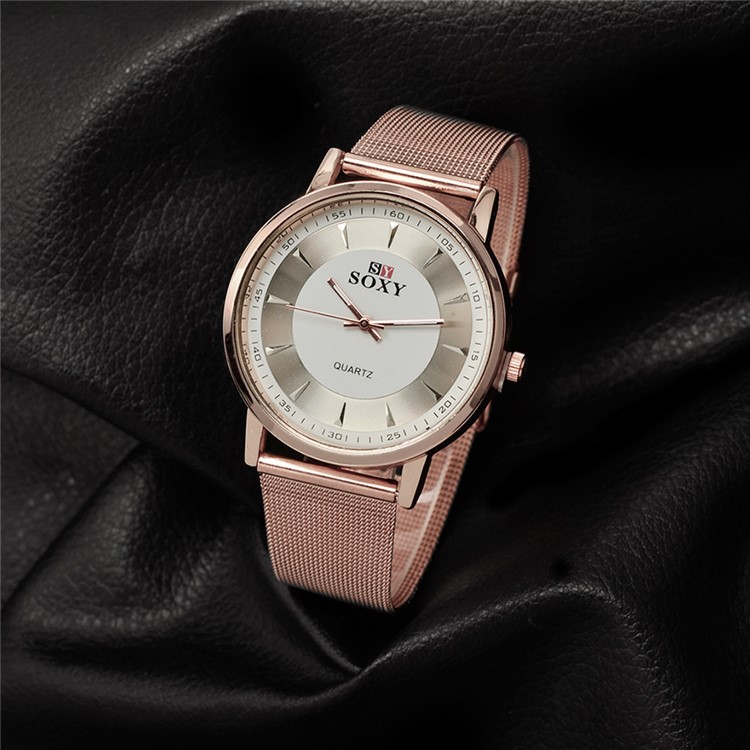 WH0078 Polished Rose Gold Women Luxury Quartz Watch-6