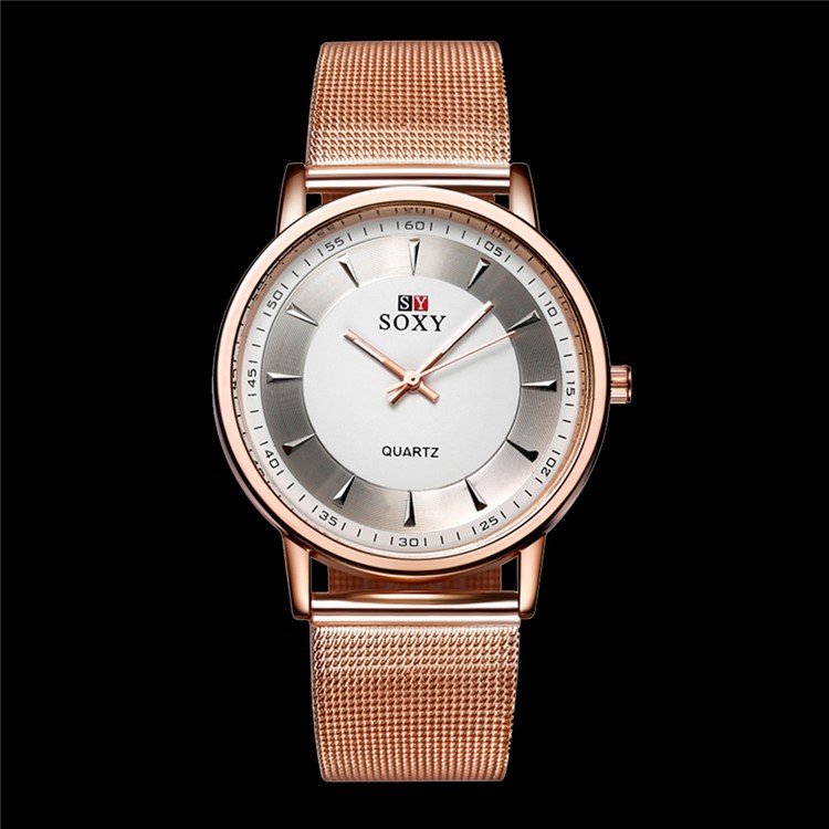 WH0078 Polished Rose Gold Women Luxury Quartz Watch-8