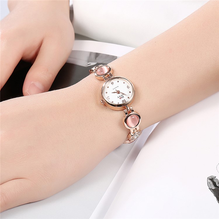 Fashion Collocation Alloy Quartz Chain Band Watch (WH0098-Z) for Women - Rose Gold-3