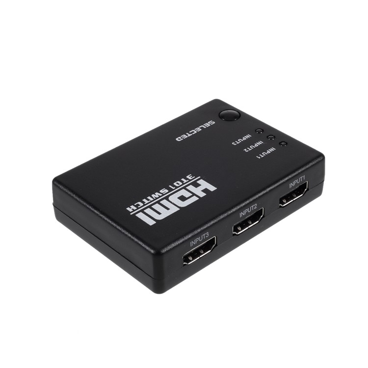 3 Port HDMI Switch Switcher Splitter 1080P w/Remote Control-1