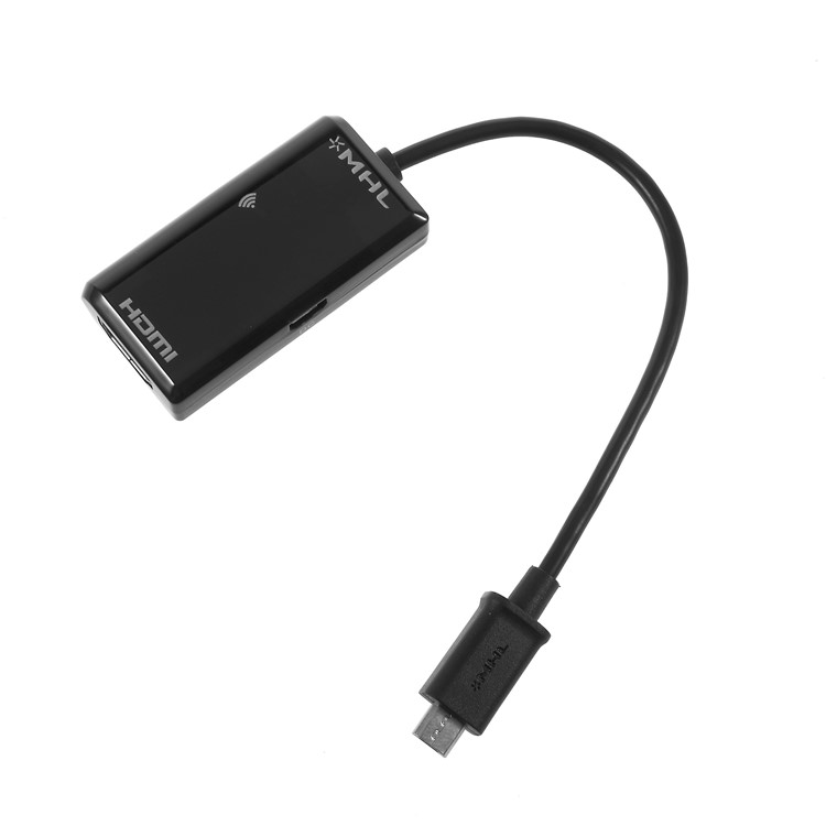 MHL Micro USB 5 Pin / 11 Pin Male to HDMI Female HDTV Adpater Cable with Remote Control-3
