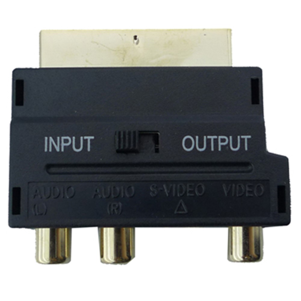 A/V to 20 PIN Male Scart Adapter + S Video-2