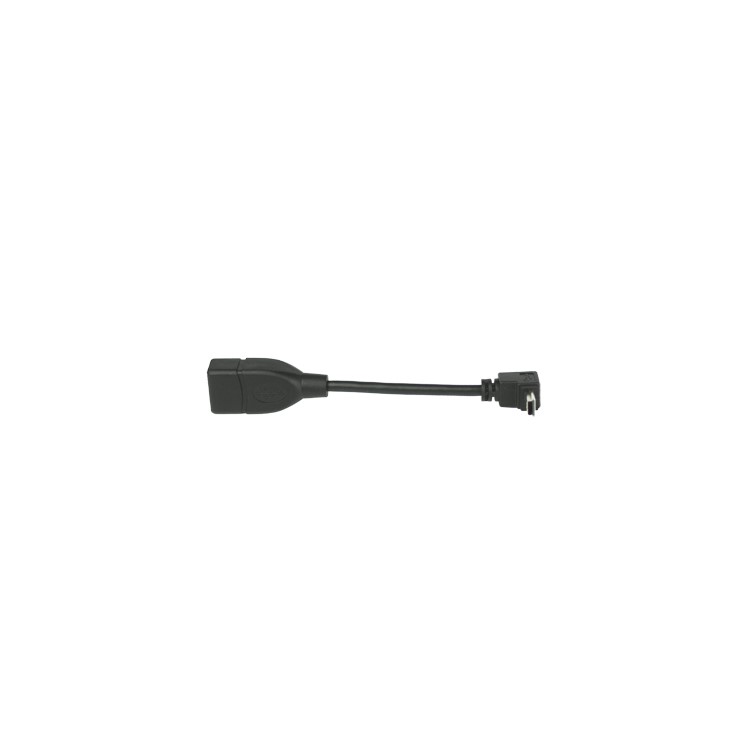 Mini USB Male to USB 2.0 Female Adapter Cable Down Angle 90 Degree,Length:11.5cm-2