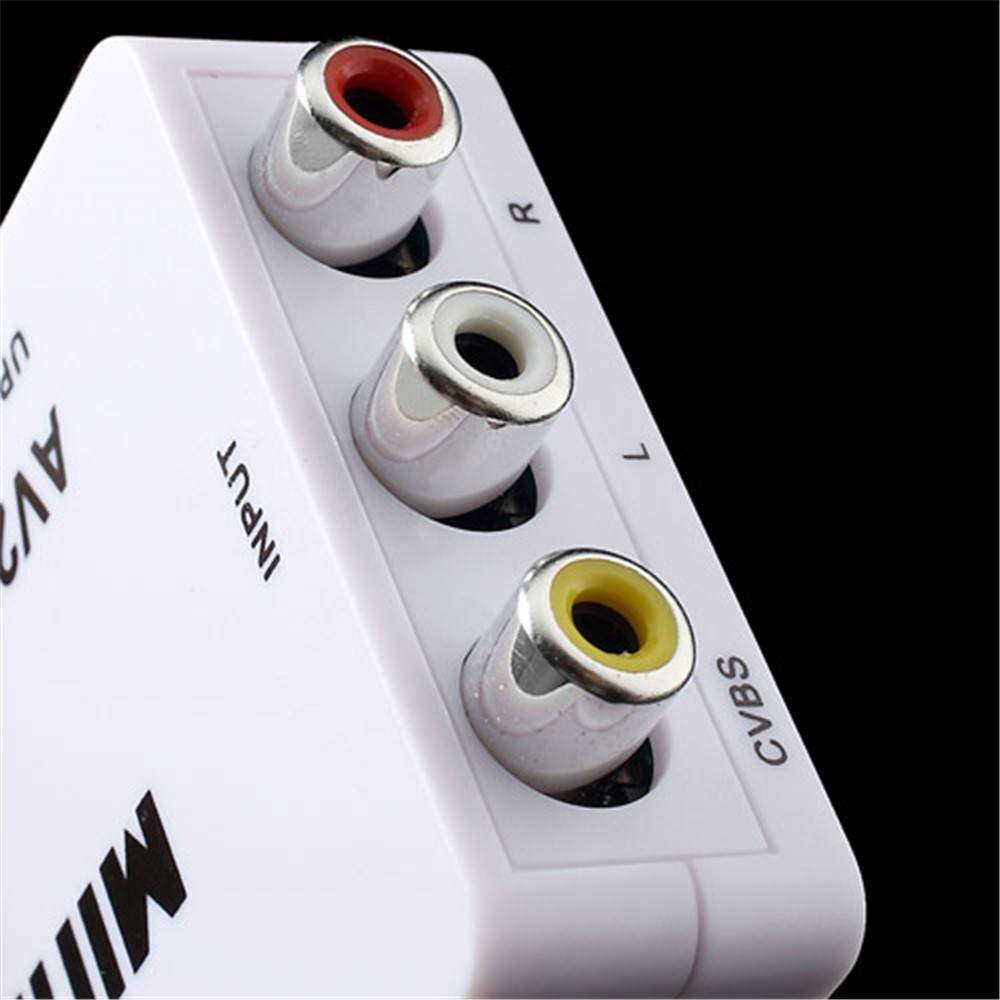 Mini Composite RCA CVBS AV to 720P 1080P HDMI Converter Adapter-4