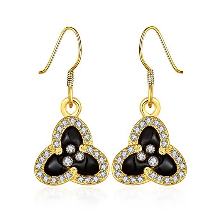 E1045 A Exquisite Clover Shaped Gold Plated Nice Fashion Drop E1045 A Exquisite Clover Shaped Gold Plated Nice Fashion Drop Earrings For Women Tvc Mall