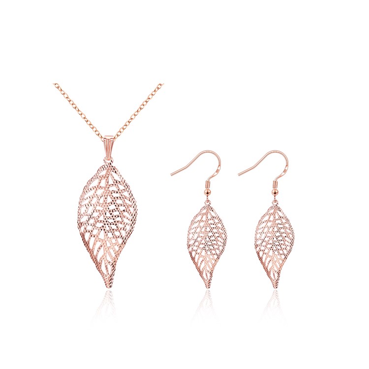 Kzcs150 Leaf Pattern Fashion Jewelry Set Plated Necklace Earrings Kzcs150 Leaf Pattern Fashion Jewelry Set Plated Necklace Earrings Gold Tvc Mall