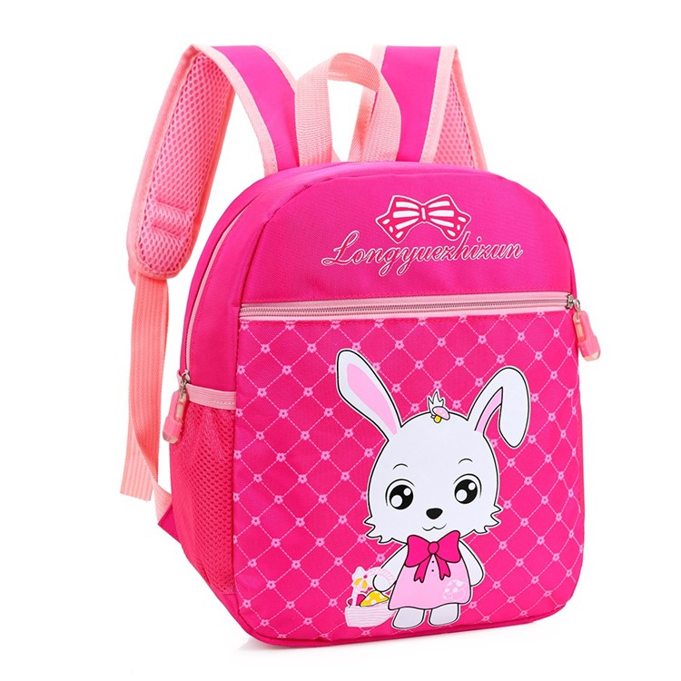 LongYu Cartoon Kids SchoolBags Small Backpack Childrens Cartoon Backpack Waterproof Nylon Color : Purple