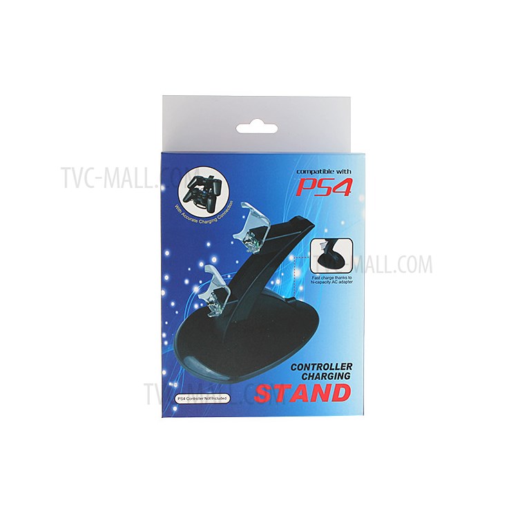Dual Controller Charger Dock Station Stand for Playstation PS4 with LED Indicators-9