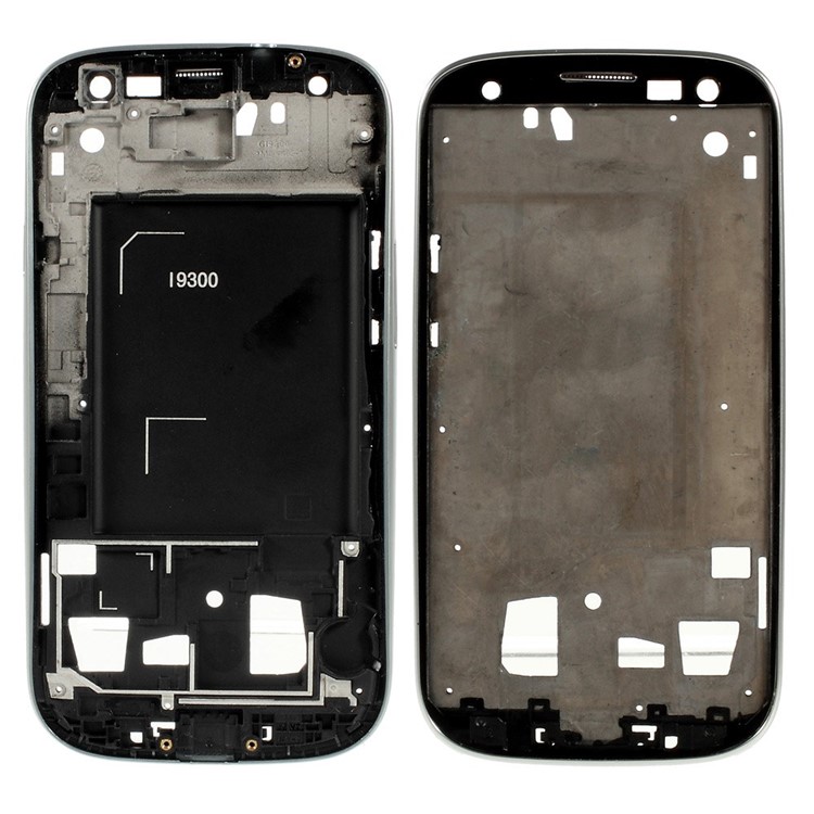 OEM Front Housing LCD Frame Bezel Plate for Samsung Galaxy S3 I9300 - Silver-1