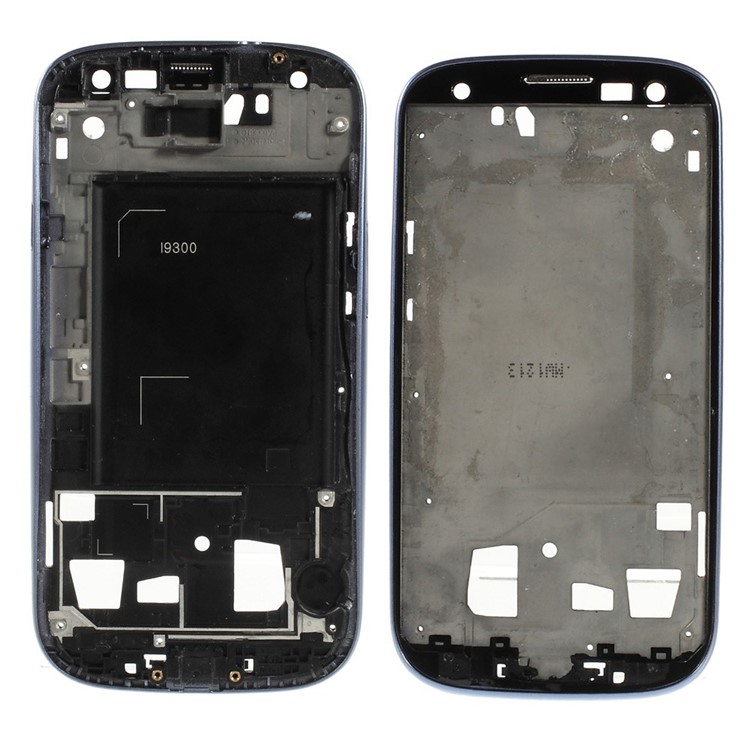 OEM Front Housing LCD Frame Bezel Plate for Samsung Galaxy S3 I9300 - Blue-1