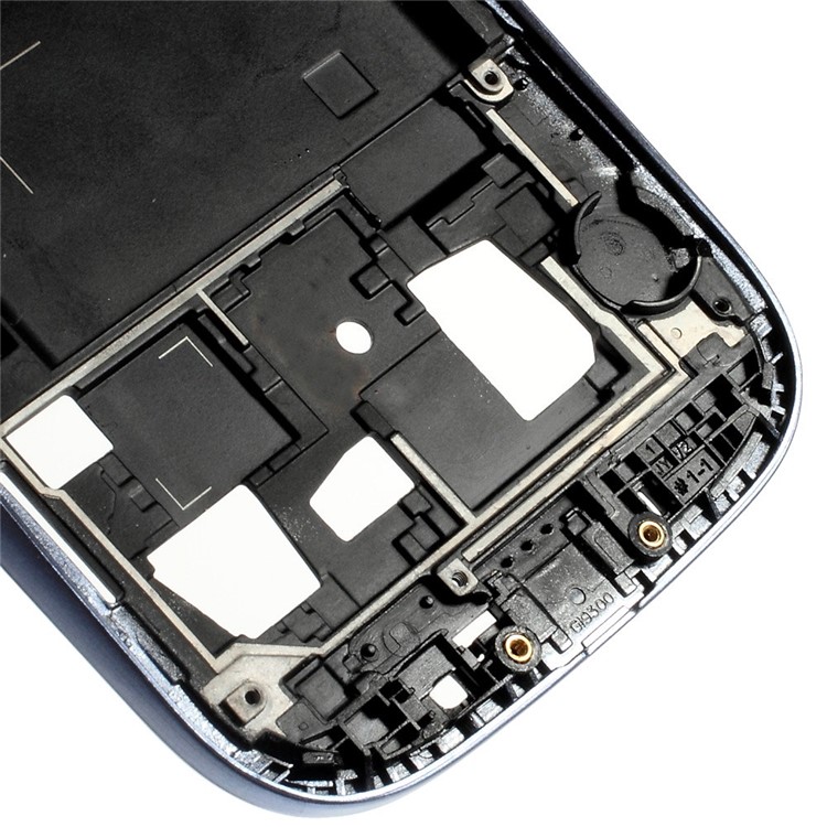 OEM Front Housing LCD Frame Bezel Plate for Samsung Galaxy S3 I9300 - Blue-5